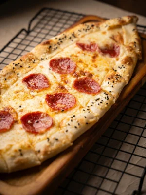 Pepperoni Cheese Pide (Beef / Chicken)